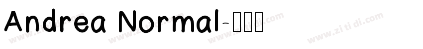 Andrea Normal字体转换